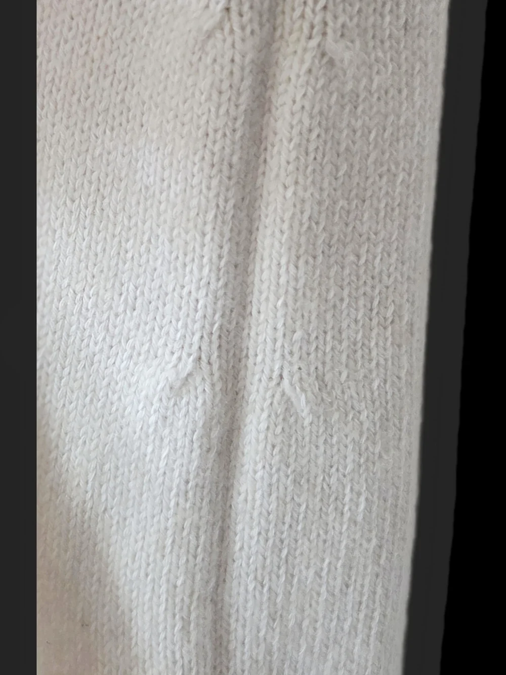 CHANEL Cream Sleeveless Cashmere Shift Dress with Pearl Accents Made In France
